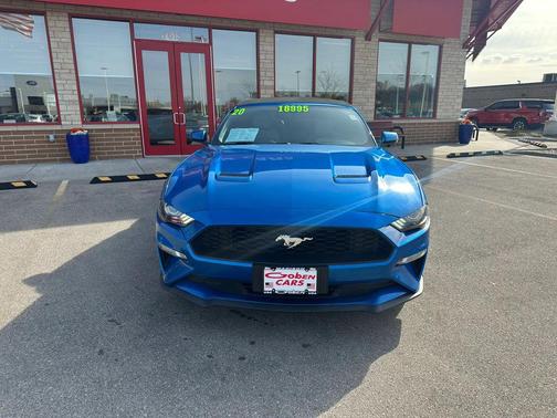 Blue 2020 Ford Mustang EcoBoost Premium