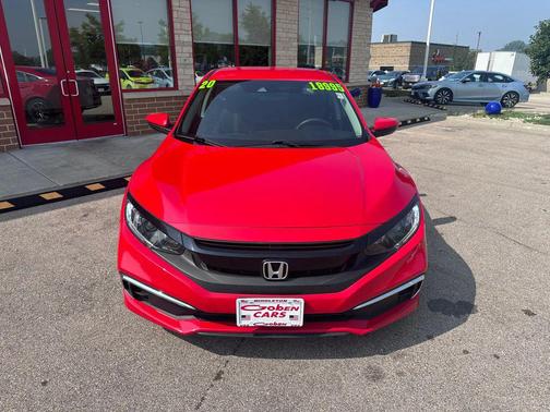 Red 2020 Honda Civic LX