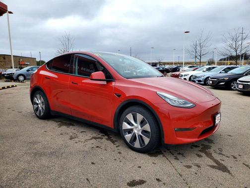 Red Multi-Coat 2021 Tesla Model Y Long Range Dual Motor All-Wheel Drive