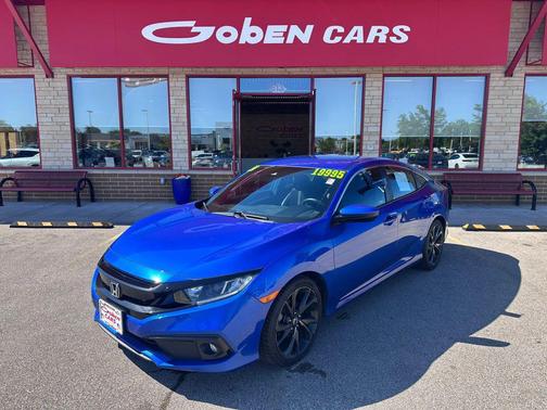 Aegean Blue Metallic 2020 Honda Civic Sport
