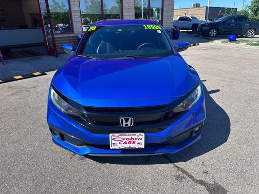 Aegean Blue Metallic 2020 Honda Civic Sport