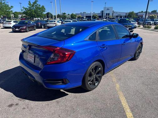 Aegean Blue Metallic 2020 Honda Civic Sport