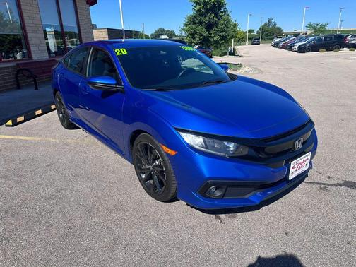 Aegean Blue Metallic 2020 Honda Civic Sport