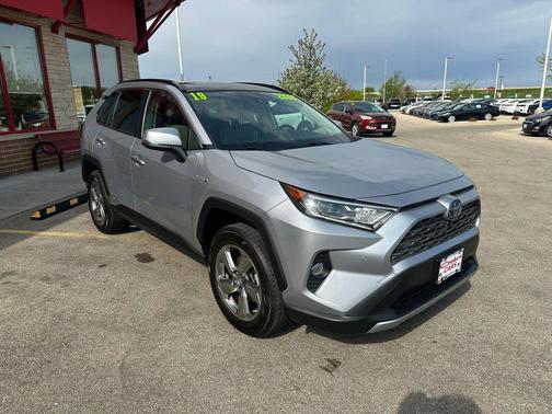 Silver Sky Metallic 2019 Toyota RAV4 Hybrid Limited