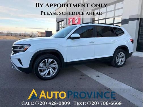 Pure White 2023 Volkswagen Atlas 3.6L SE w/Technology SUV