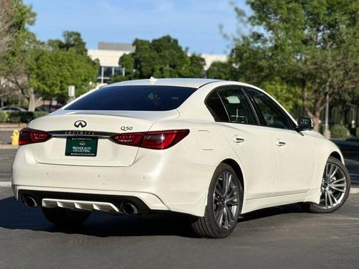 Majestic White 2021 INFINITI Q50 3.0t SENSORY