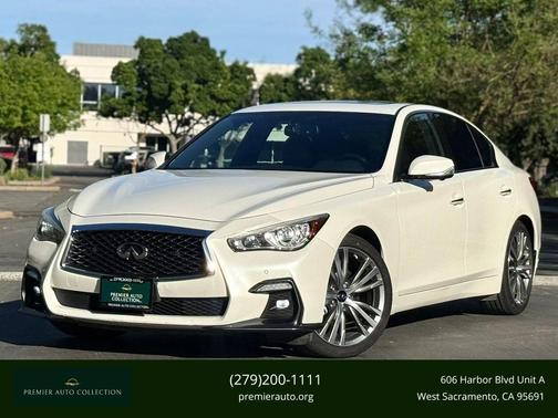 Majestic White 2021 INFINITI Q50 3.0t SENSORY
