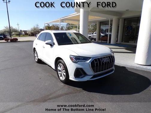 White 2021 Audi Q3 45 S line Premium Plus