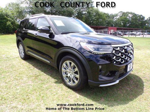 Black 2026 Ford Explorer Platinum