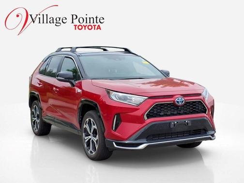 Supersonic Red/Midnight Black Metallic 2021 Toyota RAV4 Prime XSE