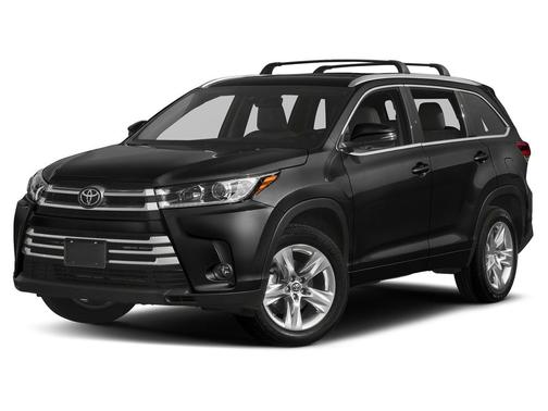 Midnight Black Metallic 2019 Toyota Highlander Limited Platinum