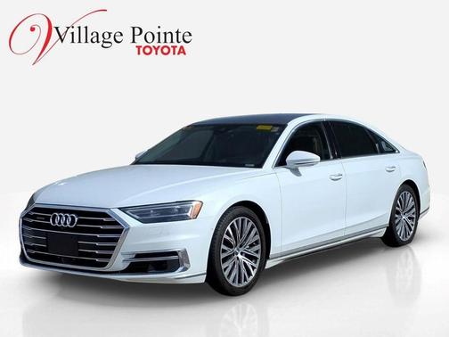 Glacier White Metallic 2019 Audi A8 55