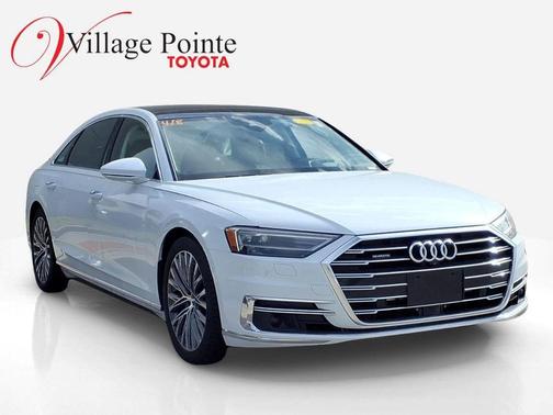 Glacier White Metallic 2019 Audi A8 55