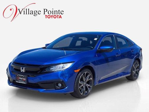 Aegean Blue Metallic 2021 Honda Civic Sport