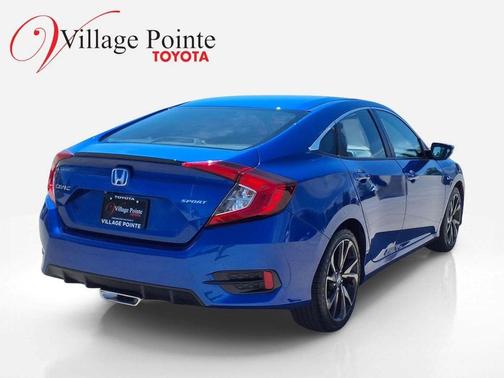 Aegean Blue Metallic 2021 Honda Civic Sport