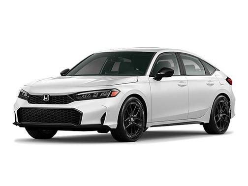 Platinum White Pearl 2025 Honda Civic Sport