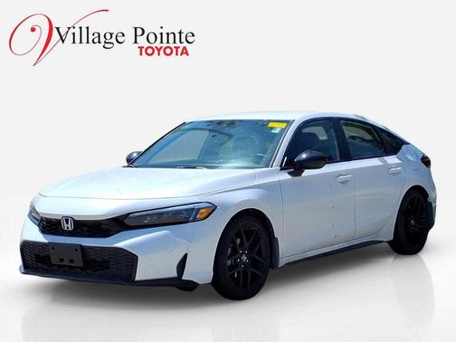 Platinum White Pearl 2025 Honda Civic Sport