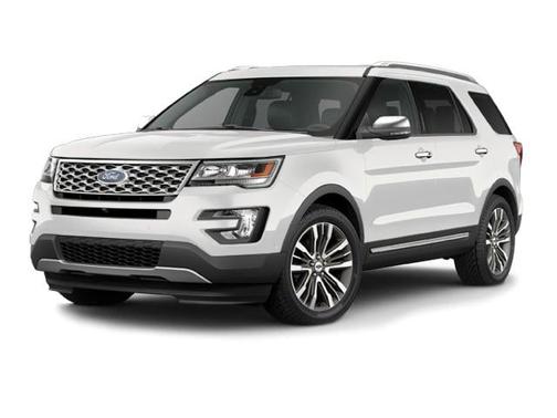 White Platinum Clearcoat Metallic 2016 Ford Explorer Platinum