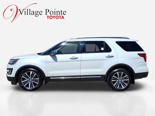 White Platinum Clearcoat Metallic 2016 Ford Explorer Platinum