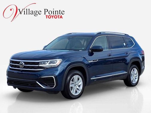 Tourmaline Blue Metallic 2022 Volkswagen Atlas 3.6L SEL Premium