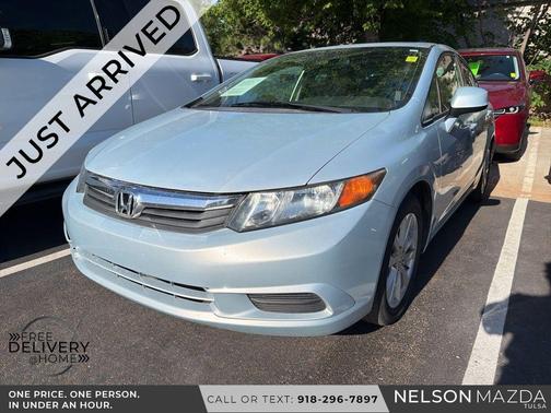 Blue 2012 Honda Civic EX