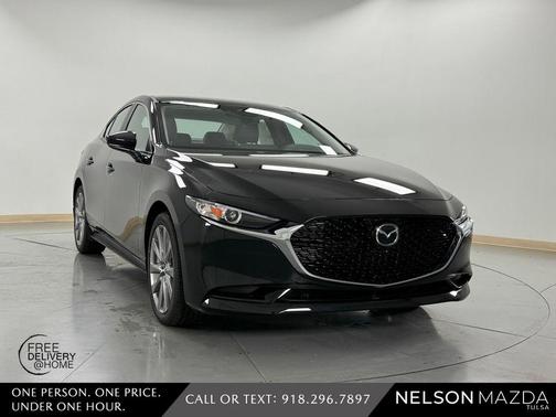 Jet Black Mica 2026 Mazda Mazda3 FWD w/Preferred Package