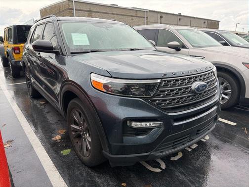 Blue Metallic 2022 Ford Explorer XLT