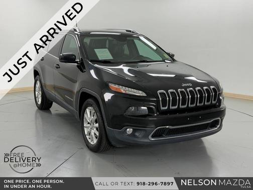 Brilliant Black Crystal Pearlcoat 2016 Jeep Cherokee Limited