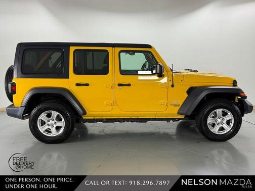 Baja Yellow Clearcoat 2019 Jeep Wrangler Unlimited Sport