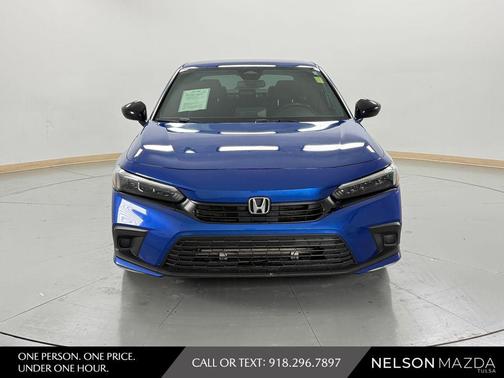 Aegean Blue Metallic 2022 Honda Civic Sport