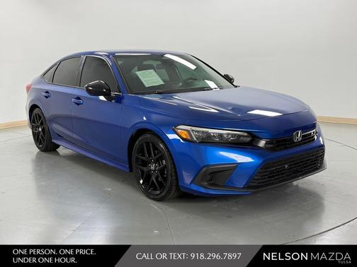 Aegean Blue Metallic 2022 Honda Civic Sport