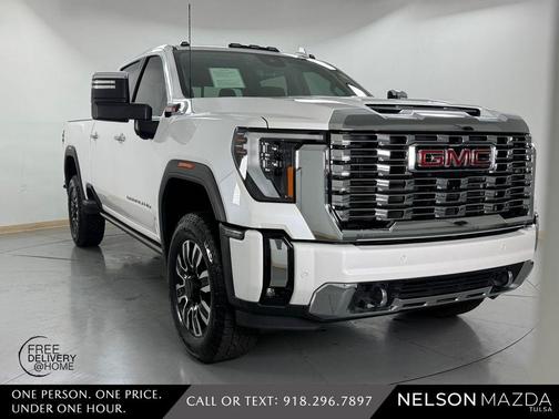 White Frost Tri-Coat 2024 GMC Sierra 3500 Denali