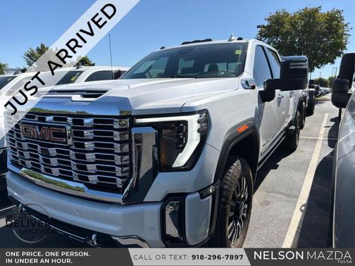 White Frost Tri-Coat 2024 GMC Sierra 3500 Denali