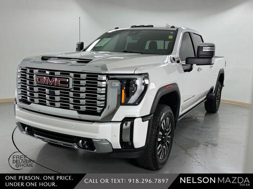White Frost Tri-Coat 2024 GMC Sierra 3500 Denali