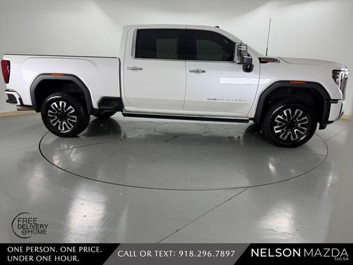 White Frost Tri-Coat 2024 GMC Sierra 3500 Denali