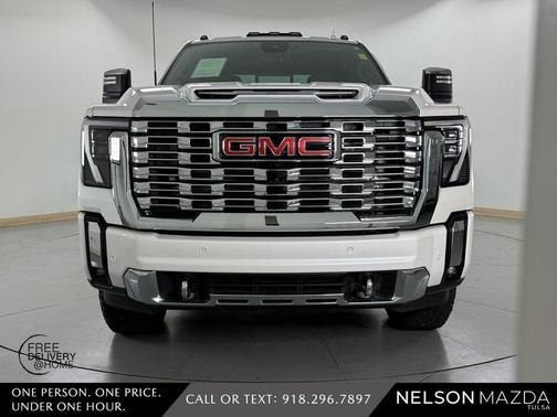 White Frost Tri-Coat 2024 GMC Sierra 3500 Denali