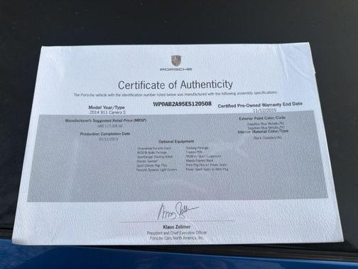 2014 Porsche 911 Carrera S