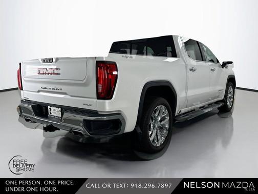 White Frost Tri-Coat 2020 GMC Sierra 1500 SLT