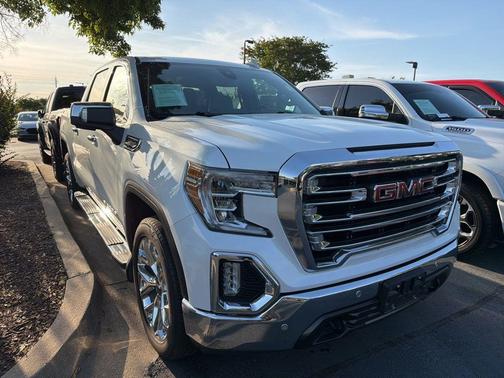 White Frost Tri-Coat 2020 GMC Sierra 1500 SLT