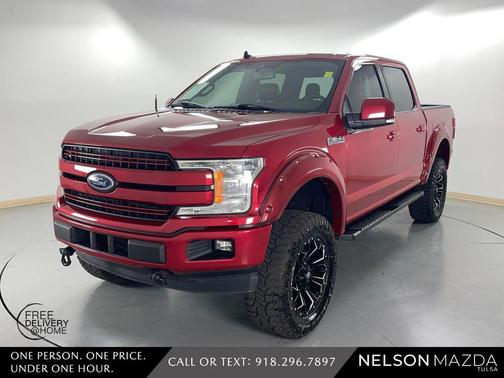 Red 2020 Ford F-150 Lariat Truck
