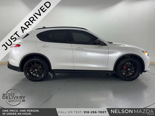 White Tri-Coat 2019 Alfa Romeo Stelvio Ti Sport