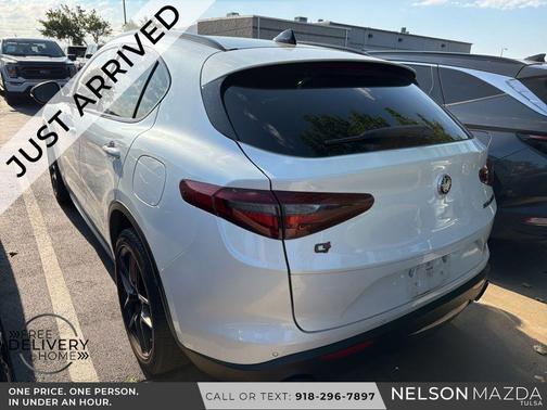White Tri-Coat 2019 Alfa Romeo Stelvio Ti Sport
