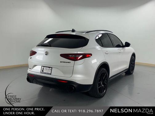 White Tri-Coat 2019 Alfa Romeo Stelvio Ti Sport