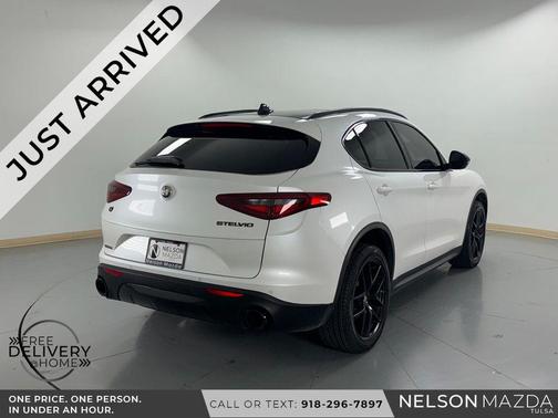 White Tri-Coat 2019 Alfa Romeo Stelvio Ti Sport