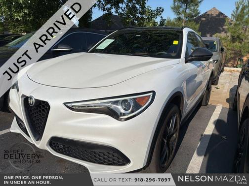 White Tri-Coat 2019 Alfa Romeo Stelvio Ti Sport