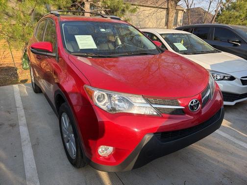 Red 2015 Toyota RAV4 Limited