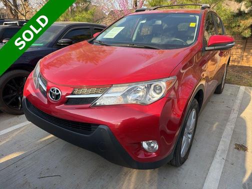 Red 2015 Toyota RAV4 Limited