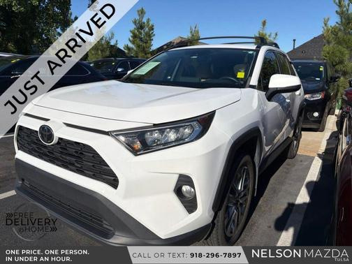 Super White 2019 Toyota RAV4 XLE Premium