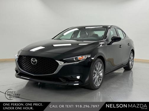 Jet Black Mica 2026 Mazda Mazda3 FWD w/Preferred Package