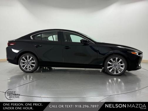 Jet Black Mica 2026 Mazda Mazda3 FWD w/Preferred Package